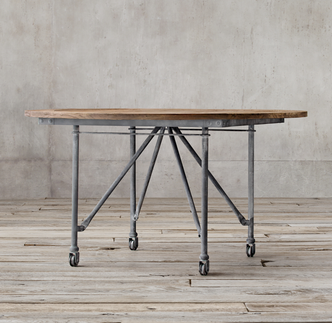 Restoration Hardware Flatiron Dining Table atelieryuwa.ciao.jp
