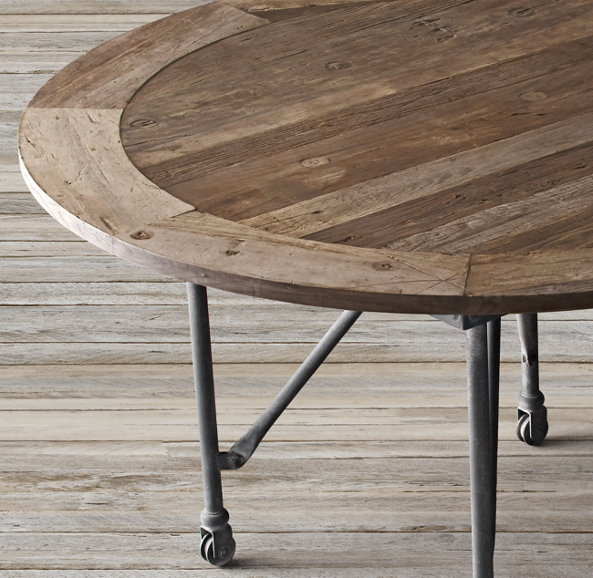 Restoration Hardware Flatiron Dining Table atelieryuwa.ciao.jp