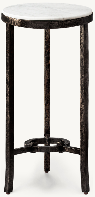 Josephine Round Marble Drink Table