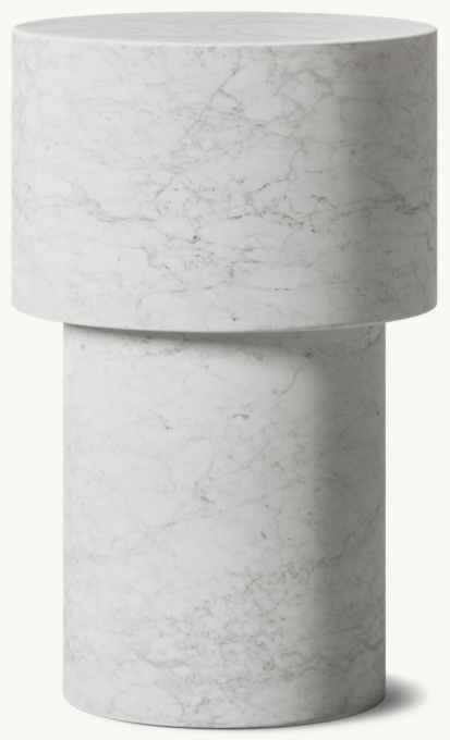 36cm drink table shown in Italian Carrara Marble.