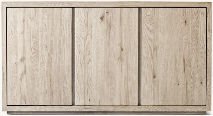 Reclaimed Oak Thin Frame Triple-door Sideboard