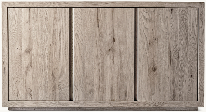 Reclaimed Oak Thin Frame Triple-door Sideboard