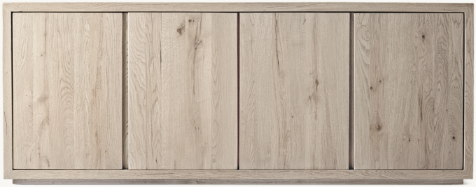 Reclaimed Oak Thin Frame 4-door Sideboard
