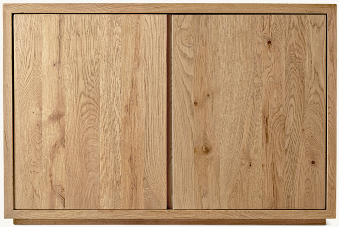 Reclaimed Oak Thin Frame Double-door Sideboard