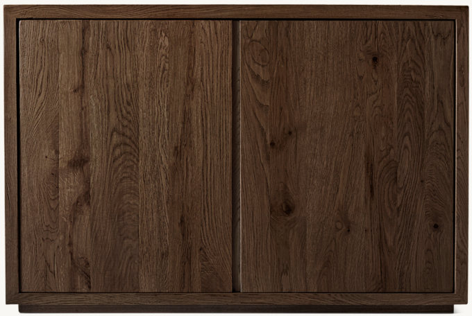 Reclaimed Oak Thin Frame Double-door Sideboard