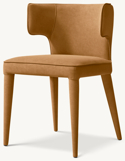 Nicola Wing Vegan Leather Dining Armchair