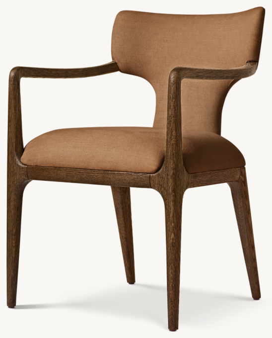 Ligné Upholstered Fabric Dining Armchair