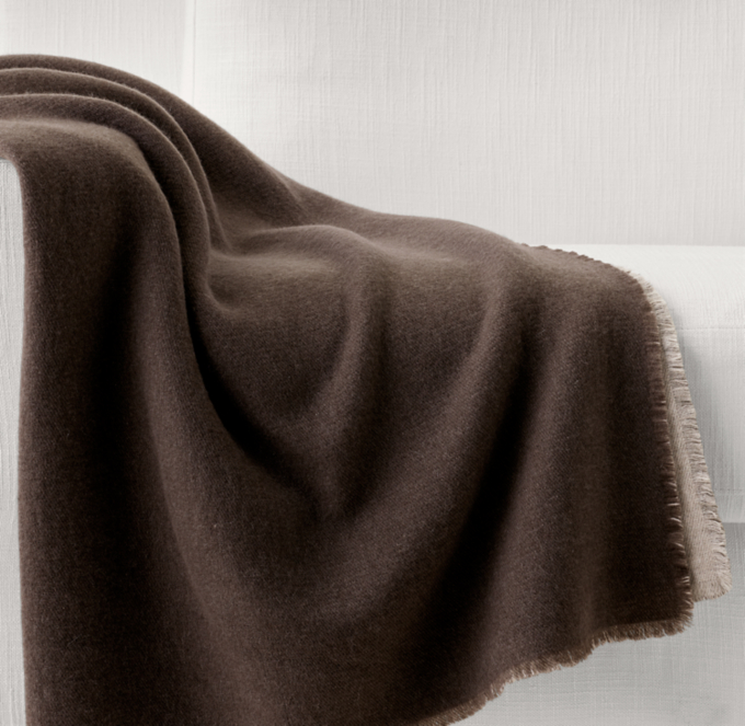 Cashmere Two-Tone Throw