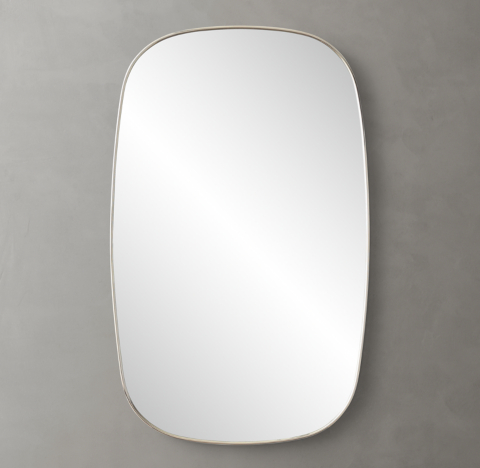 Louis Philippe Beveled Edge Square Mirror White Furniture Discounters PDX