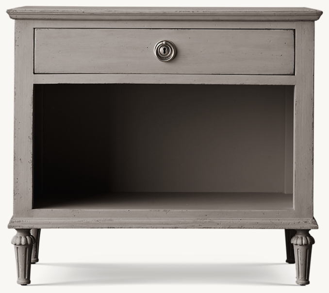 Front view of Maison Open Nightstand 