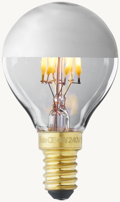 G45 4W 2200K E14 LED Bulb Half Mirrored Bulb