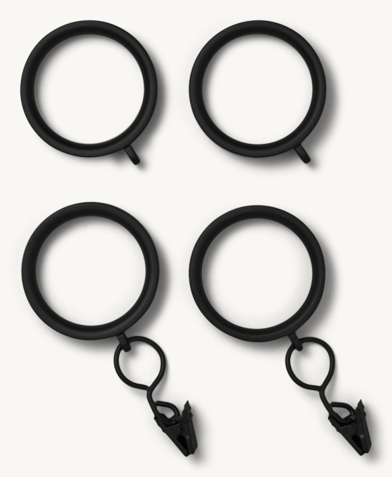 Easton Solid Brass Drapery Rings (Set of 7)