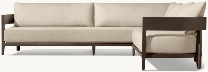 Balmain Aluminum Right-Arm L-Sectional