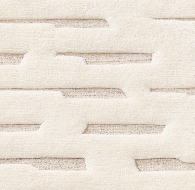 Overhead view of Morro Wool Rug Swatch 