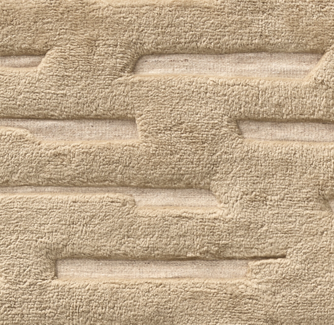 Overhead view of Morro Wool Rug Swatch 