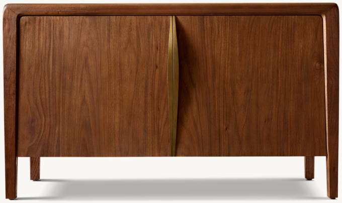 Gael Walnut DOUBLE-DOOR Media Console