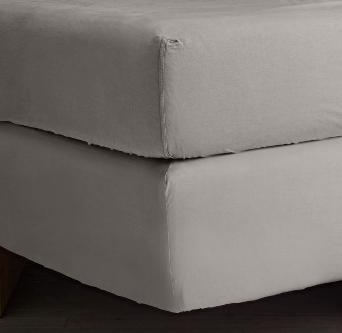 GarmentDyed Sateen Boxspring Cover