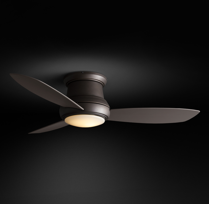 Concept Indoor Outdoor Led Flushmount Ceiling Fan