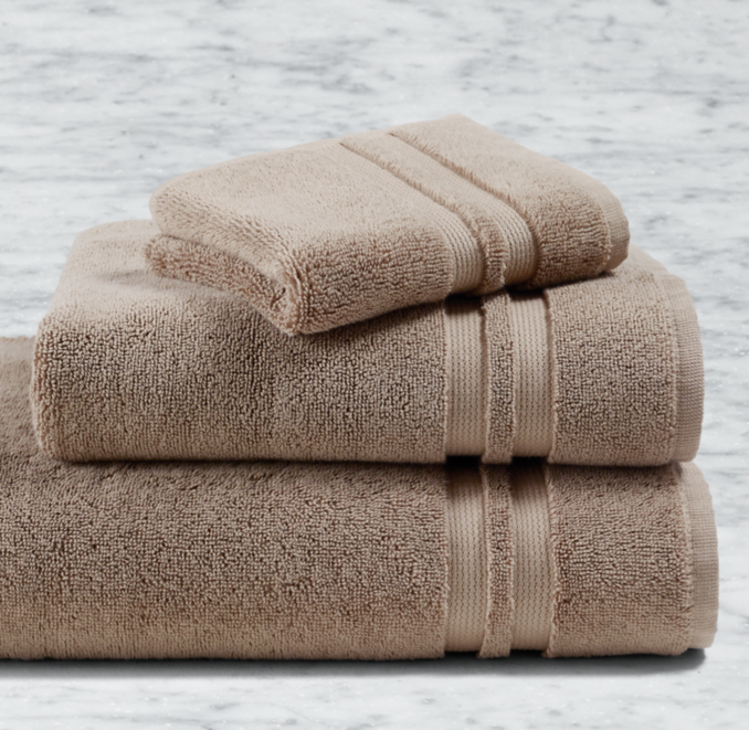 Front view of Organic Ultra-Soft Aegean Cotton Towel Set 