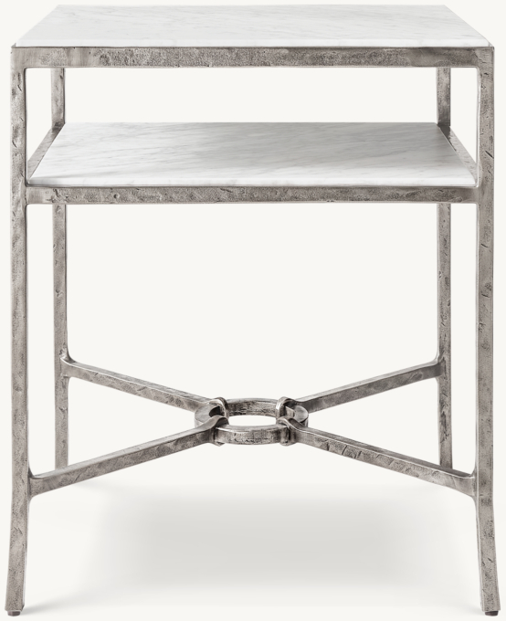 Josephine Marble Square Bedside Table