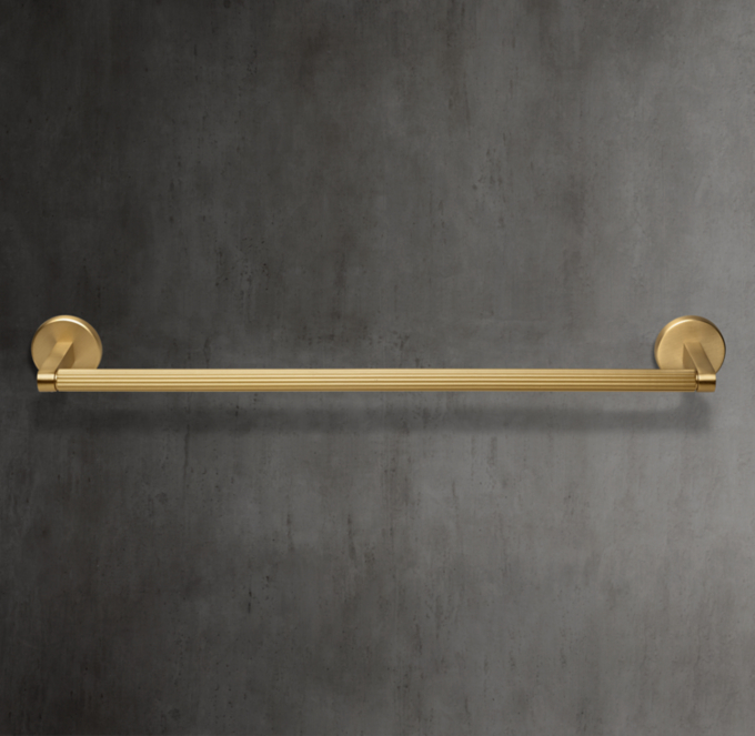 Restoration hardware brass towel bar hotsell
