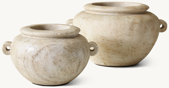 Handcrafted Marble Pot Collection 