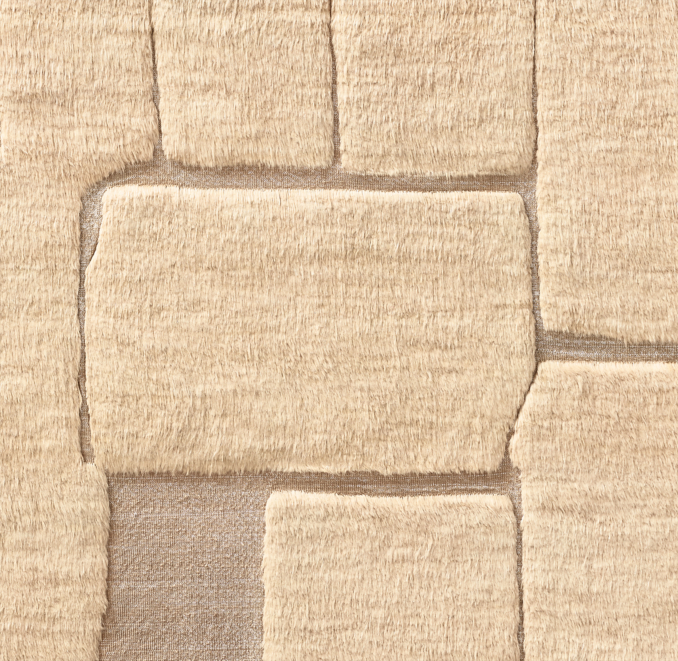 Overhead view of Ilyas Wool Rug Swatch 