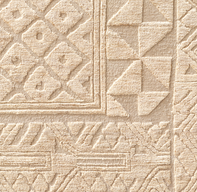 Detail view of Resham Wool Rug - Made-To-Order 