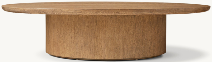 Corta Pedestal Round Coffee Table