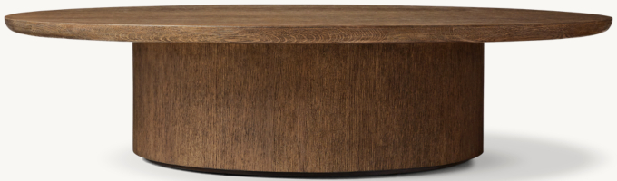 Corta Pedestal Round Coffee Table
