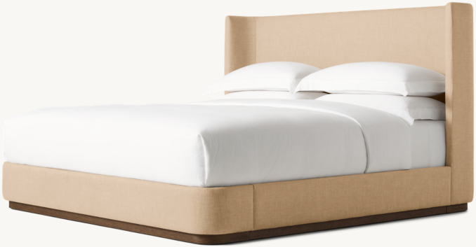 Corta Fully Upholstered Fabric Shelter Bed