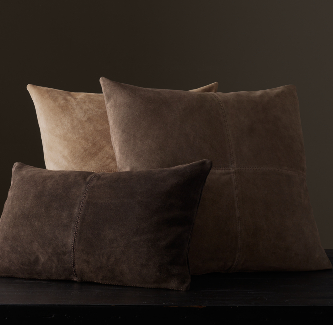 Cowhide Suede Pillow Cover
