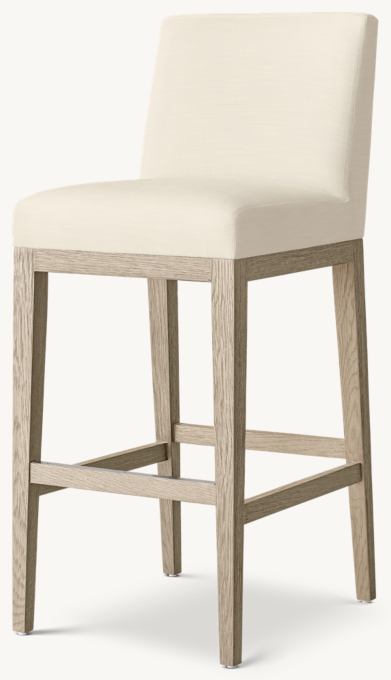 Morgan Armless Fabric Bar & Counter Stool