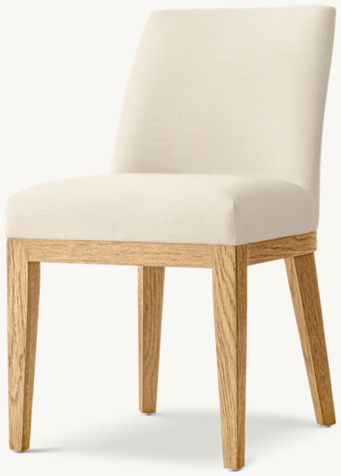 Morgan Curved-Back Fabric Dining Side Chair