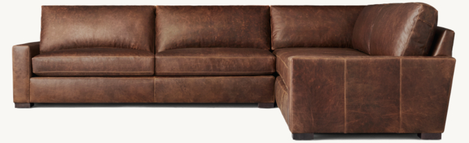 Maxwell Leather Right-Arm L-Sectional