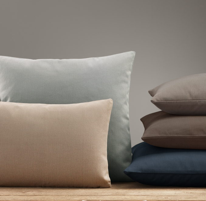 Custom Brushed Cotton Twill KnifeEdge Pillow Cover