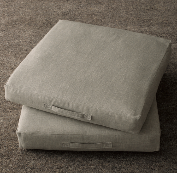 Custom Perennials® Performance Classic Linen Weave Floor Pillow Cover