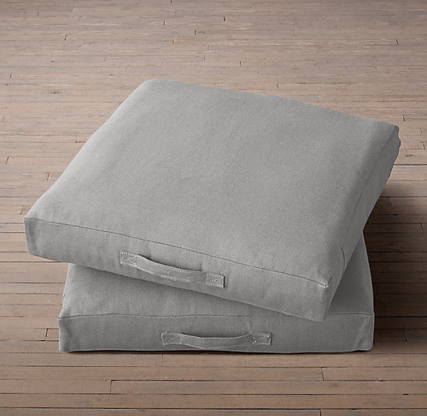 Custom Heavyweight Belgian Linen Floor Pillow