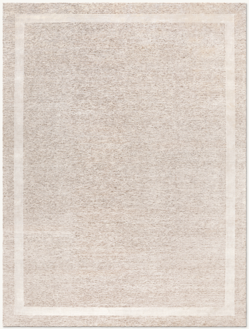 Overhead view of Keres Silk & Wool Rug - Made-To-Order - Round 