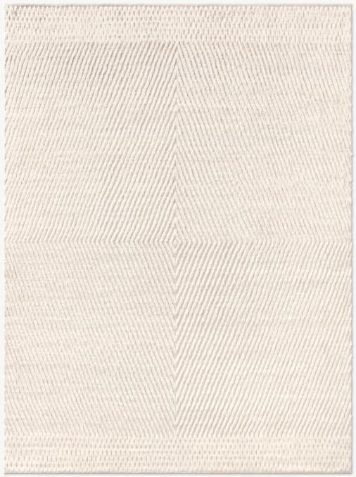 Overhead view of Eleni Wool Rug - Made-To-Order - Round 