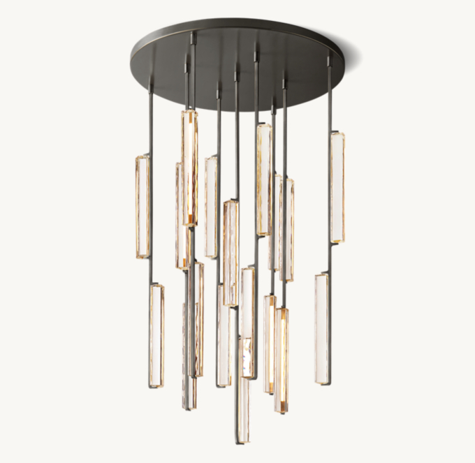 Audubon Crystal Round Chandelier 40\"