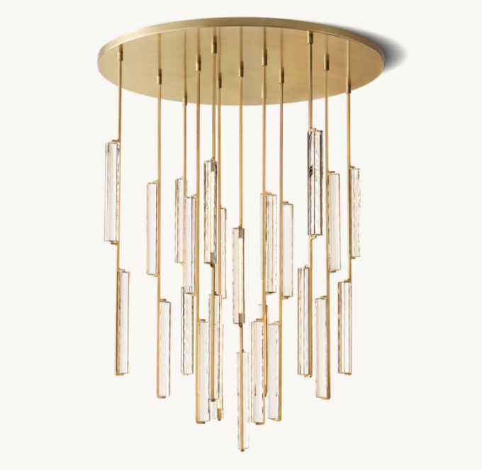 Audubon Crystal Round Chandelier 56\"