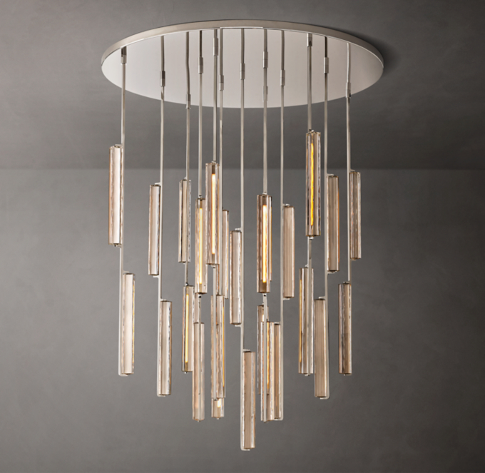 Audubon Crystal Round Chandelier 56\"