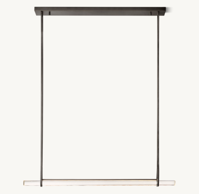 Audubon Single Bar Linear Chandelier 60&quot;