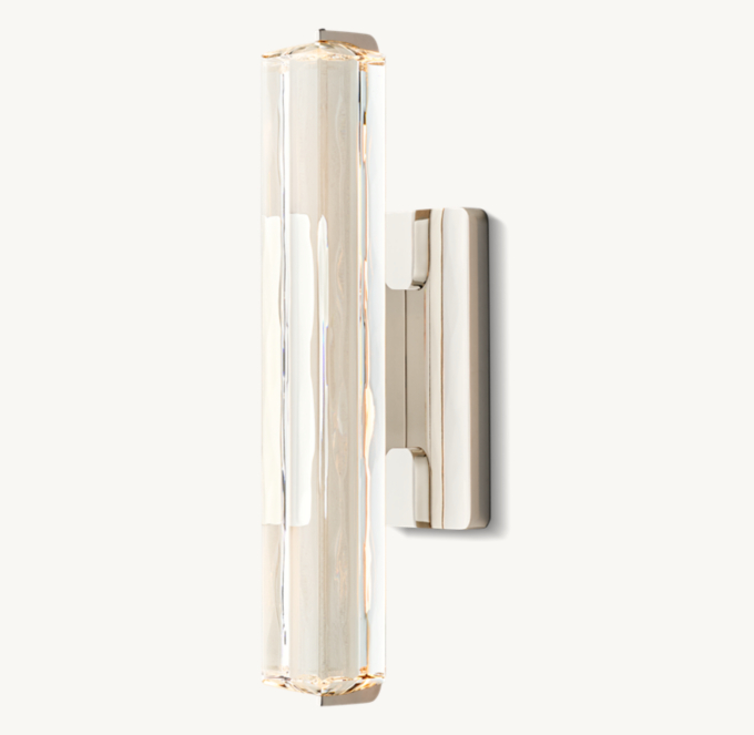 15&#34; sconce shown in Polished Nickel.