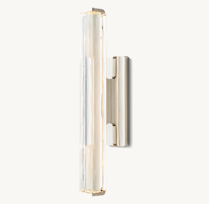 19&#34; sconce shown in Polished Nickel.