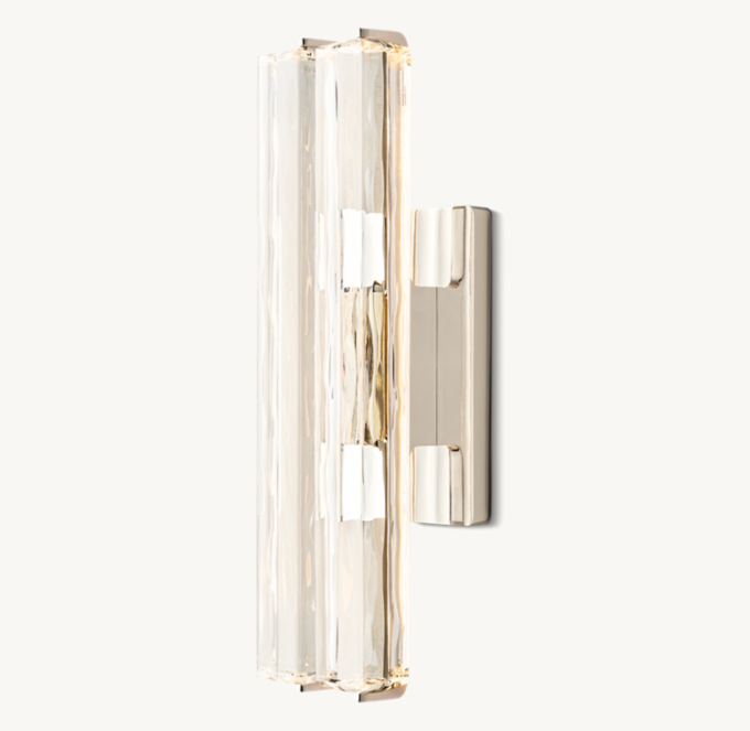 19&#34; sconce shown in Polished Nickel.