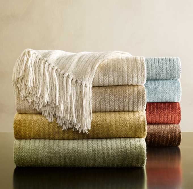 Solid Chenille Throws