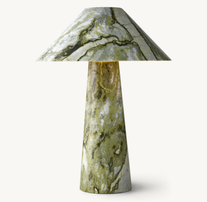 Mycena Green Marble Table Lamp