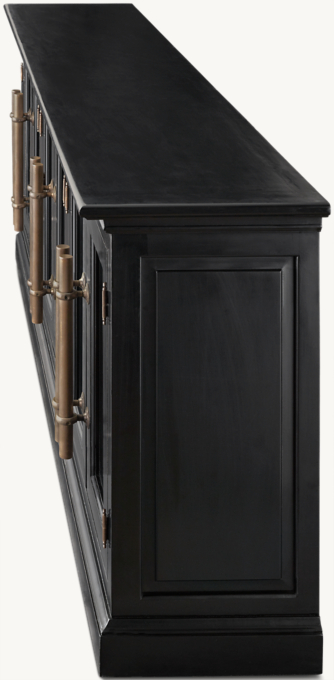 RESTORATION HARDWARE 20TH C. ENGLISH BRASS BAR PULL SIDEBOARD DUPE — KENDRA  FOUND IT